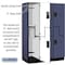 Salsbury Industries 2 Tier 'S' Designer Locker, 54"Wx76"Hx21"D, 6 Door, Blue 18-27361BLU - alternate 2